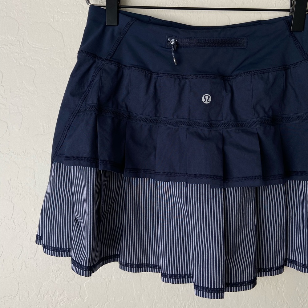 lululemon Navy Pleated Athletic Skirt - Picture 6 of 11